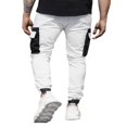 thumbnail image 4 of Men‘s Pockets Patchwork Cargo Trousers Color Block Casual Trousers Long Pants, 4 of 5