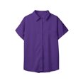 thumbnail image 4 of Birdeem Fashion Woman Causal Button Solid Blouse Short Sleeve T-Shirt Summer Tops, 4 of 6