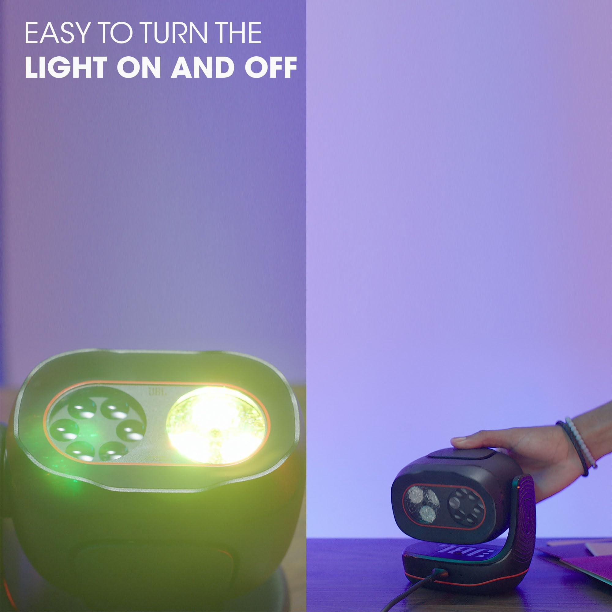 JBL PartyLight Beam Bluetooth projection party light - Black