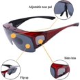 thumbnail image 2 of GFDYREE Fit Over Polarized Sunglasses Flip Up Lens for Men and Women, 2 of 6