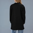 thumbnail image 4 of Yuyuzo Manteau pour Femmes Mi-Long à Col Montant Vestes Blazer d'Affaires Décontractées Automne Hiver Pardessus Uni avec Poches, 4 of 6