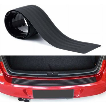 Accessoires Extérieurs de Voiture, Protecteur de Pare-Chocs Arrière Anti-Rayures avec Finition Brillante, Ajustement Universel pour la Plupart des Camions, Vans Ou Suv (Noir/104cm)