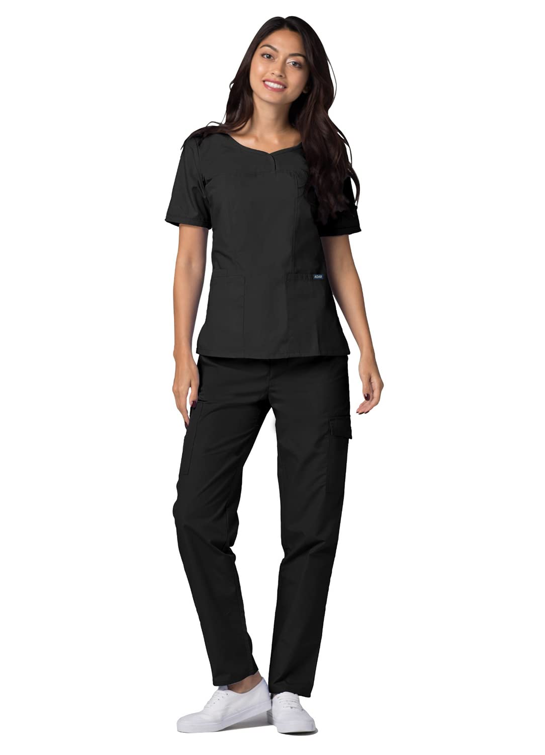 Adar Universal Women's V-Neck Scrub Top, Adult