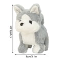 thumbnail image 2 of A Husky Breed Plush Puppy Electric Walking Toy With Sound Feature Realistic Pet Simulator For Children 6.6X3.1 Inch, 2 of 6