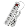 thumbnail image 1 of Eu Standard German Type Power Strip 3/4/5 Sockets In A Row Flat Adapter Light Switch With Surge Protector Extension Cable Home Improvement Electrical, 1 of 5