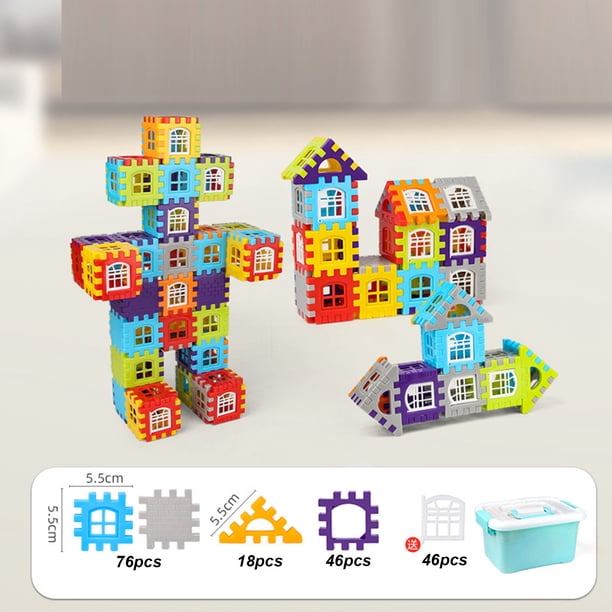 House Big Blocks Building Sets, Large Sized Blocks Puzzle Toddler
