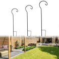 thumbnail image 4 of Mosiee Sturdy Iron Garden Shepherd Hook For Lantern And Birdbath Hanging, 4 of 7