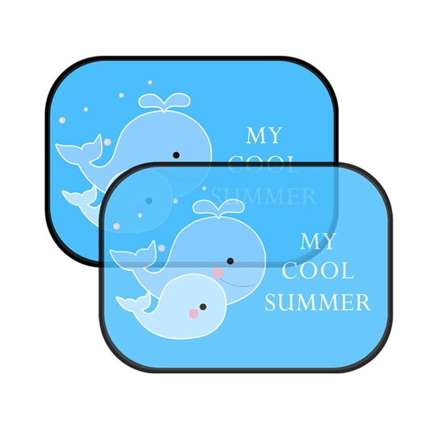 2x Car Sun Shade For Baby Kids Children Window UV Electrostatic Stickers V4B3