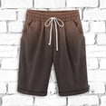 thumbnail image 2 of Plebaso Men's Stylish Shorts Gradient Color Summer Beach Shorts Drawstring Casual Knee Length Shorts, 2 of 3