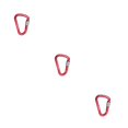 thumbnail image 1 of maskred Mousqueton Résistant à l'Usure Opération Simple Surface Lisse Haute Résistance Pinces Caribeener Colorées Bonne Stabilité Dimensionnelle Rouge Ensemble de 3, 1 of 6