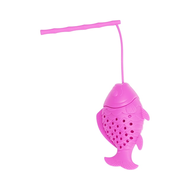 Bovemsi Pinces à Puce Passoires à Thé en Silicone Créatives en Forme de Poisson Infuseur de Thé en Feuilles Lâches avec Longue Poignée Lanière Diffuseur d'Intervalle Réutilisable Filtre de Tasse à Thé pour Accessoires d'Infusion de Thé aux Herbes