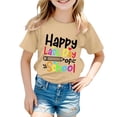 thumbnail image 1 of PMVFHDE T-Shirts Mignons pour Fille T-Shirt à Col Rond Imprimé à Manches Courtes pour Garçons et Filles Kaki, 5-6 Ans, 1 of 4