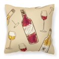 thumbnail image 1 of Coussin Décoratif en Tissu Vin Rouge et Blanc - 18 x 3 x 18 Po, 1 of 1
