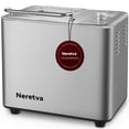 thumbnail image 1 of Neretva Bread Maker, 20-in-1 Automatic Bread Machine with Dual Heaters, 2LB Ceramic Pan, Stainless Steel, Silver, 1 of 8