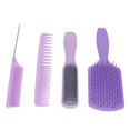 thumbnail image 4 of Ensemble de Brosse à Cheveux, 4pcs Brosse à Cheveux Peignes Peignes Peigne Ensemble de Haute Performance, 4 of 8