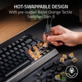thumbnail image 2 of Razer BlackWidow V4 75% Mechanical Gaming Keyboard: Hot Swappable Design - Compact &amp; Durable - Orange Tactile Switches - Chroma RGB - Roller &amp; Media Keys - Wrist Rest - Snap Tap -, 2 of 9