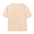 thumbnail image 2 of B91xZ Boy's 2 Piece Outfits Summer Short Set Outfit Short Sleeve Ruffle Tops and Pants 2PC Clothing Set,Beige 1-2 Years, 2 of 5