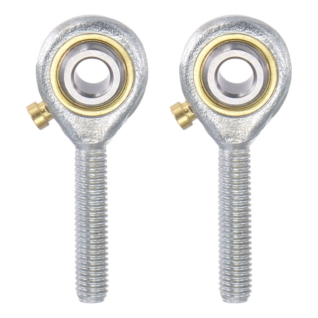 Unique Bargains Lot de 2 Roulements d'Extrémité de Tige Sphérique POS5, Alésage de 5 mm, Roulement d'Articulation Auto-Lubrifié, Filetage Mâle Main Droite M5x0.8