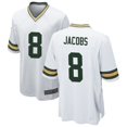 thumbnail image 1 of Women's Green Bay Jacobs 8 White Stitched Game Player T-shirts, Large, 1 of 2