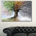 thumbnail image 1 of Tableau moderne imprimée sur toile Design Art Arbre en 4 saisons, 1 of 3