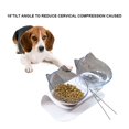 thumbnail image 3 of Bol pour Chat et Chien, Bol Surélevé pour Nourriture et Eau pour Chat avec Support Surélevé Détachable, Mangeoire pour Animal, Bol Anti-Déversement Réglable Incliné pour Animal, 3 of 6