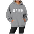 thumbnail image 1 of WEAIXIMIUNG Sweatshirts Mama pour Femmes Nouveau Pull à Col Rond Imprimé Lettres Manches Longues Hoodie, 1 of 4