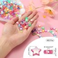 thumbnail image 2 of Uxcell Perles Étoile Cristal 11mm, 400 Pcs Perles Étoile Acrylique, Rouge Rose, 2 of 5