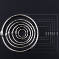 thumbnail image 4 of MasteelfCA 50pcs 20MM DIY Photo Album Loose-leaf Book Circle Key Ring Photo Album Buckle Snap Ring Binding Meatl Circle(Silver), 4 of 7