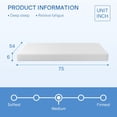 thumbnail image 2 of FDW Full 6 Inch Medium-Firm Gel Memory Foam Mattress, CertiPUR-US Certified, in a Box, Green Tea Cooling, 2 of 7