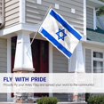 thumbnail image 2 of ANLEY Fly Breeze 3x5 Foot Israel Flag - Israeli National Flags Polyester (2-Pack), 2 of 6