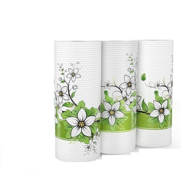 Essuie-tout en Bambou Réutilisables - 3 Rouleaux, Papier de Cuisine Lavable et Recyclable, Écologique