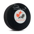 thumbnail image 1 of Zayne Parekh Team Canada Autographed Hockey Canada Logo Puck, 1 of 2
