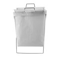 thumbnail image 1 of Laundry Basket With Reinforced Iron Frame, Foldable Design, Standing Tall Rectangle, Ample Capacity, Dirty Clothes Organizer For Household Items, Towels, And Toys, 1 of 8