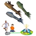 thumbnail image 2 of B Dinosaur Stomping Rocket Toy Jump Activated Projectile Launching Backyard Game For Kids Family Fun, 2 of 9