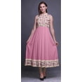 thumbnail image 2 of Bimba Robe Anarkali Rose Pâle à Fleurs pour Femmes Kurti Imprimé Ethnique Indien Longue Kurta Robe de Soirée XXX-Large, 2 of 6