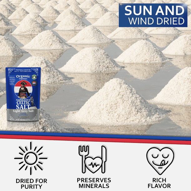 Napoleon's Celtic Salt - Celtic Salt Organic 82 Minerals Coarse, 1