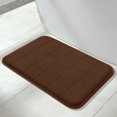 thumbnail image 1 of ORUYROP Memory Foam Bath Mat Rug, 24 x 17 Inches, Comfortable, Soft, Super Water Absorption, Machine Wash, Non-Slip, Thick, Easier to Dry for Bathroom Floor Rugs, Brown, 1 of 7