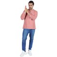 thumbnail image 2 of Atasi Kurta à Manches Longues pour Hommes en Coton Slub Uni à Col Rond Chemise Ethnique-6272, 2 of 7