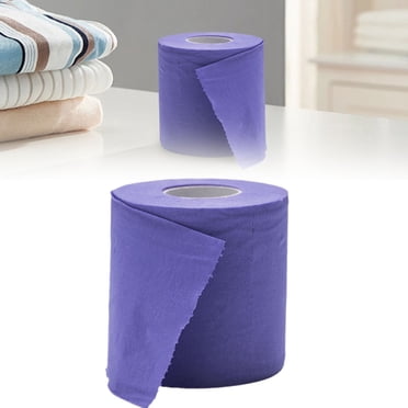 Under $1 Bath Tissue, 8-Pack Colorful Toilet Paper, Novelty Bathroom Decor for Parties & Travel, Soft & Sustainable, Colored Toilet Paper, Purple, by Goohae