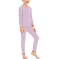 thumbnail image 1 of LSLJS Kids Round Neck Pajama Set Long Sleeved Pants Pajama Two Piece Pajama Sets, 1 of 8