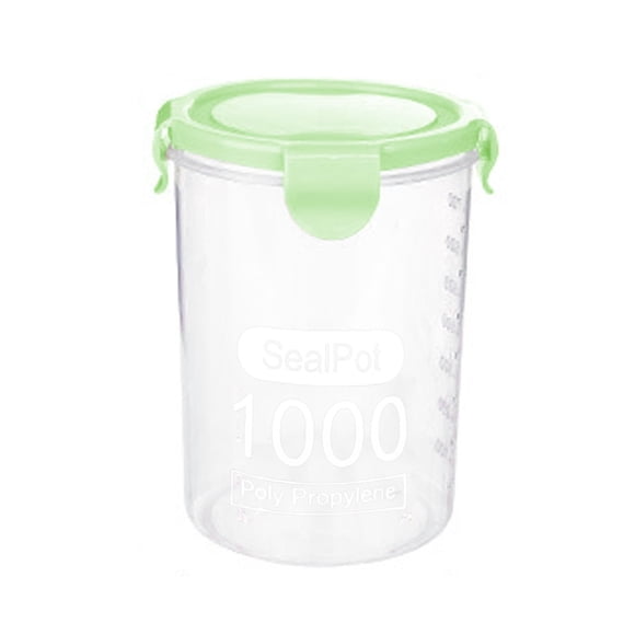 Hinati Sales Today Deals Sales Food Jar Box Keep Sealed Cans Plastic Kitchen Canister Freezer Organizer Stackable Storage Bins for Kitchen Pantry Organization and Storage
