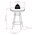 thumbnail image 4 of Winsome Summit Round Pub Table, Black & Chrome - 93030, 4 of 8