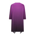 thumbnail image 4 of Women'S Cardigans Kimonos,Lightweight Front Open Cardigan For Women Summer Clearance,Open Front Breathable Cardigans,Women's Gradient Printed Long Sleeved Irregular Hem Pleated CardiganCardigan, 4 of 6