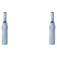 thumbnail image 1 of Thinsony Large Reverse Folding Umbrella Reflective Stripe Umbrellas Sunshade No LED/Sky Blue 2Set, 1 of 6