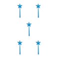 thumbnail image 1 of relayinert Shaker à Épices Décoratif pour Outils de Cuisine Multifonctionnels Conteneur à Épices Rangement Intéressant Bleu un Trou 5Set, 1 of 6