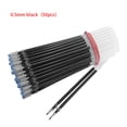 thumbnail image 1 of Pen Refills Replacement Writing Refills Quick-dry Stationery Pen Pen Refill Replacement Supplies, Black, 0.5mm, 50pcs, 1 of 8
