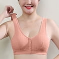 thumbnail image 2 of Timegard Wireless Bras for Women Plus Size Front Closure Button Full Support Breathable Comfy Seniors Bra, 2 of 7