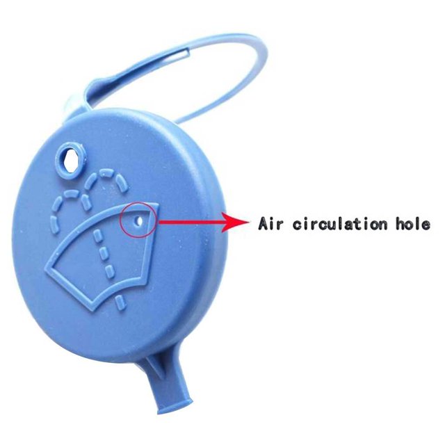 kurtrusly Car Washer Bottle Cap Windshield Fluid Reservoir Lid Precision Washing Container Pot Cover Vehicle Parts Replacement for 206/207