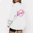 thumbnail image 1 of Mode Décontractée à Manches Longues Imprimé Floral Fermeture Éclair Épaule Extérieure Surdimensionnée Sweat-Shirts Noir S, 1 of 6