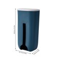 thumbnail image 3 of Oleegame 1PC Blue Juice Garbage Bag Storage Box Seamless Wall Mounted Plastic Garbage Bag Storage Box Kitchen Sundries Plastic Bag Organizer Box, 3 of 9